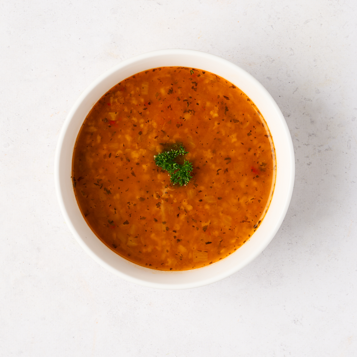 Warme lunch: een kom Turkse soep