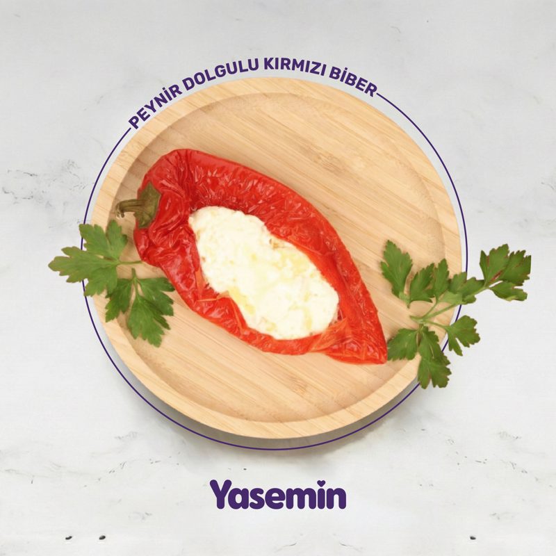 Peynir Dolgulu Kirmizi Biber